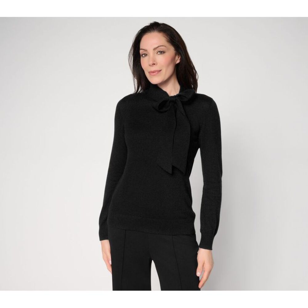 Carla Rockmore Collection Women's Top Sweater Sz L Make Your Black